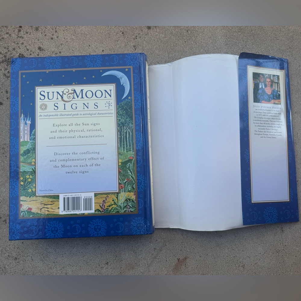 Hardcover “Sun And Moon Signs” Book by Julia & Derek Parker - Picture 4 of 8